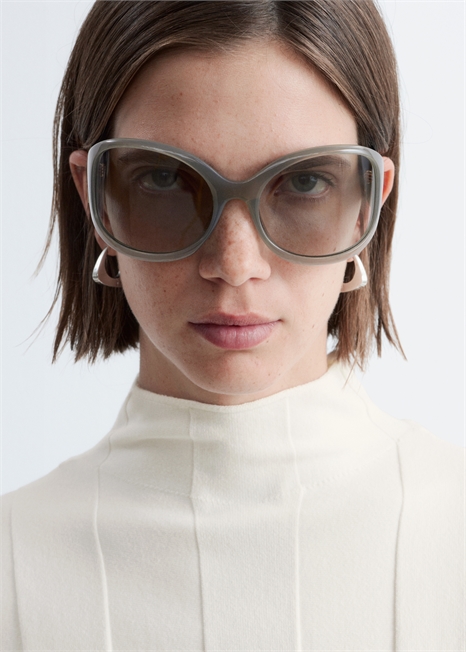 Большие очки с овальной оправой артикул 1325978002