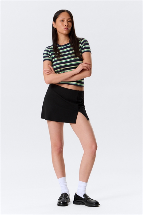 Мини-юбка с разрезом артикул 1299468001