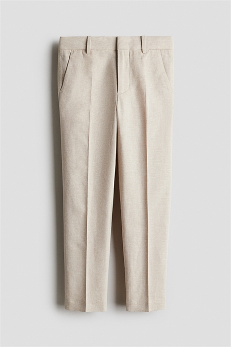 Костюмные брюки из льняной смеси артикул 1276205001