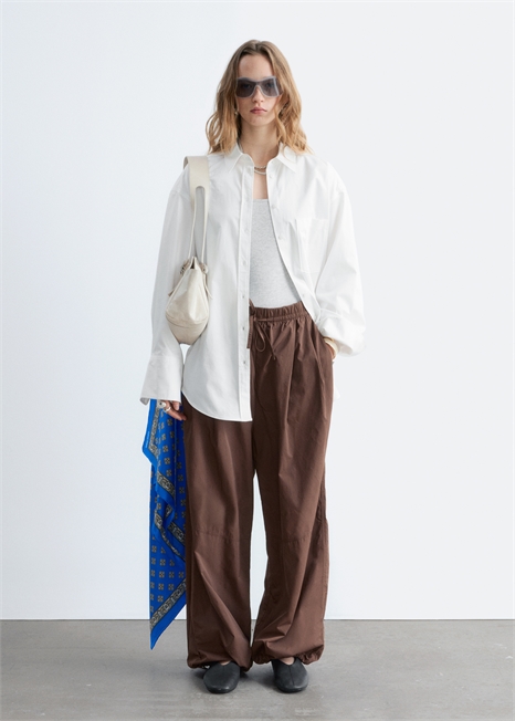 Брюки с завязками на штанинах артикул 1324644002