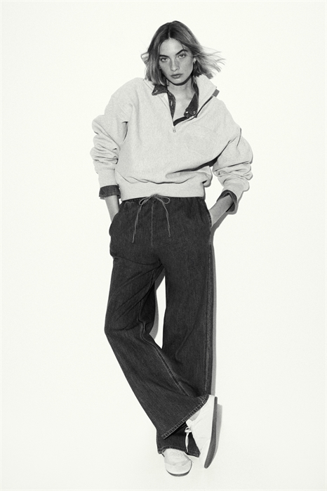 Джинсовые брюки на шнурке артикул 1324501004