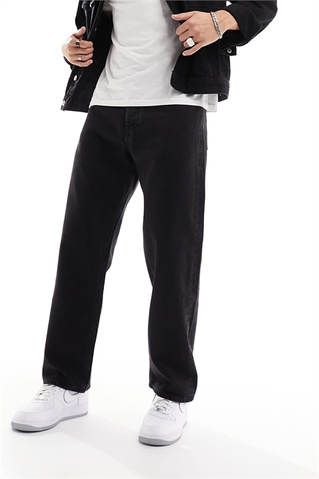 Джинсы Alex свободного кроя с жесткой посадкой артикул 131284457