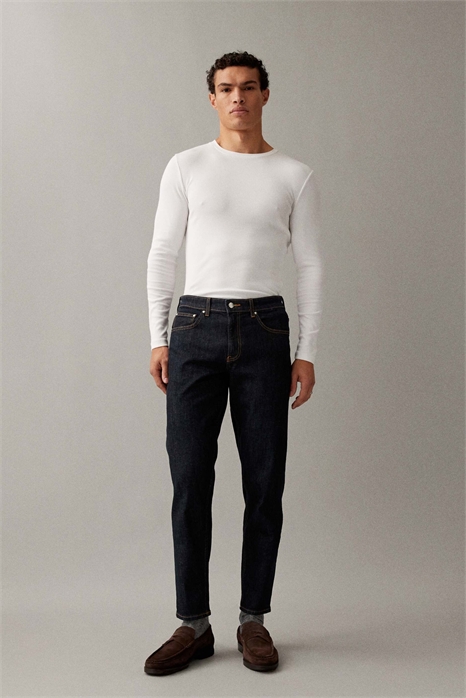 Джинсы с зауженными штанинами артикул 152117620