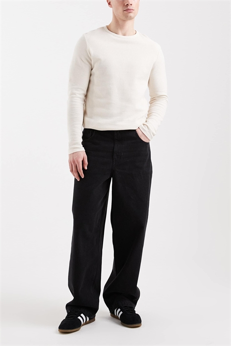 Широкие джинсы прямого кроя артикул 153840367