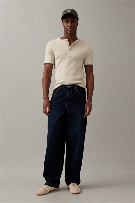 Широкие джинсы прямого кроя артикул 153839721