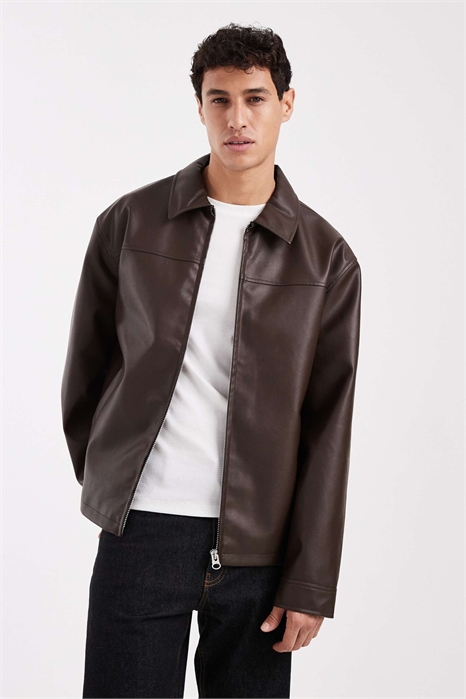 Куртка Харрингтон из искусственной кожи артикул 151256703