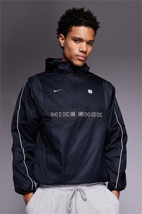 Тканевая куртка Shox с полузастежкой-молнией артикул 147143577