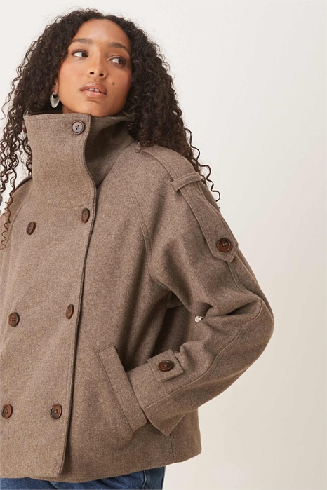 Классический укороченный тренч артикул 142042968