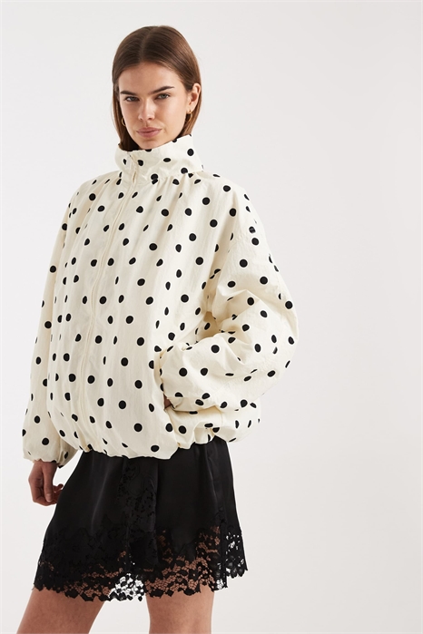 Спортивная куртка с широким полом в виде «пузыря» артикул 152621969