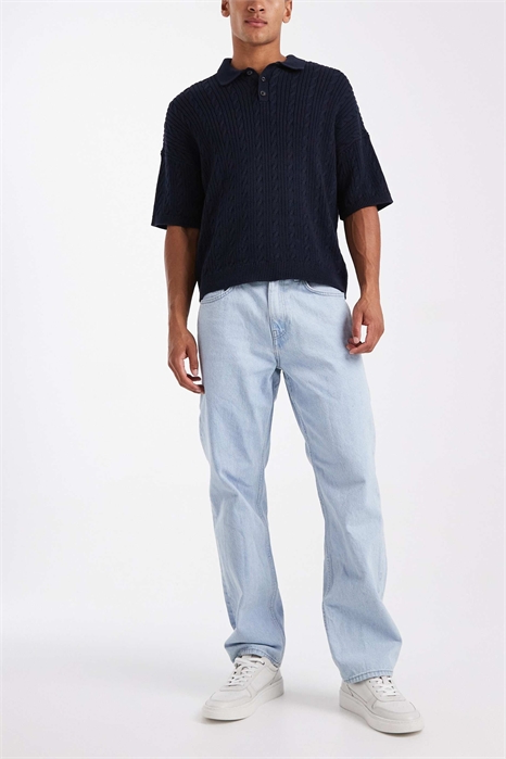 Джинсы с прямым кроем артикул 150590625