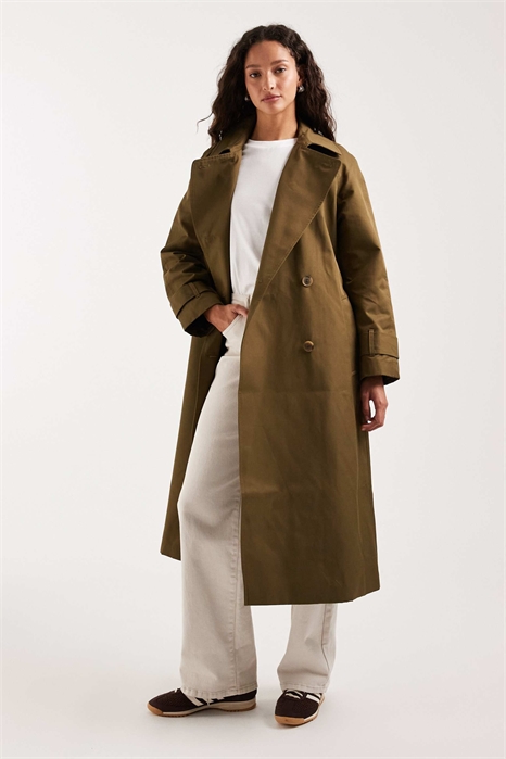 Длинный водоотталкивающий тренч артикул 151220482