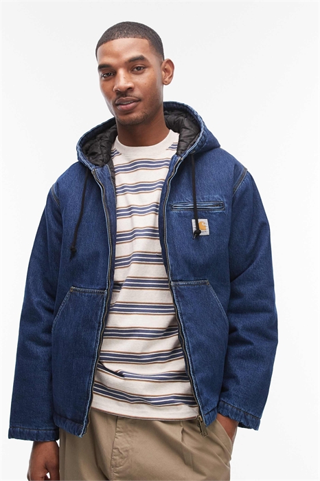 Джинсовая куртка с капюшоном и свободным кроем из Кливленда артикул 153249868