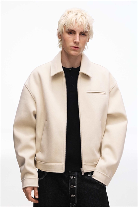 Тканевая куртка на молнии артикул 155471212