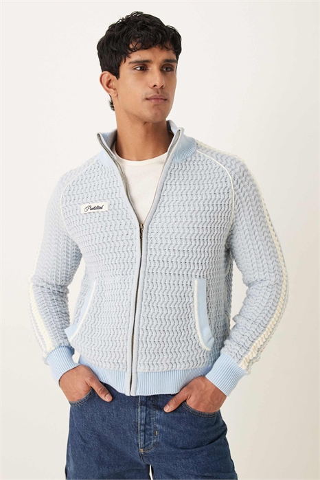 Свитшот из трикотажа на молнии артикул 154082810