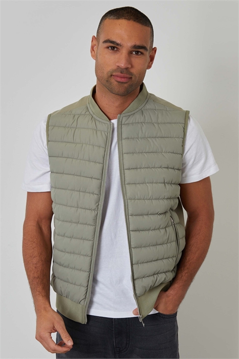 Стеганый гибридный жилет артикул 155059338