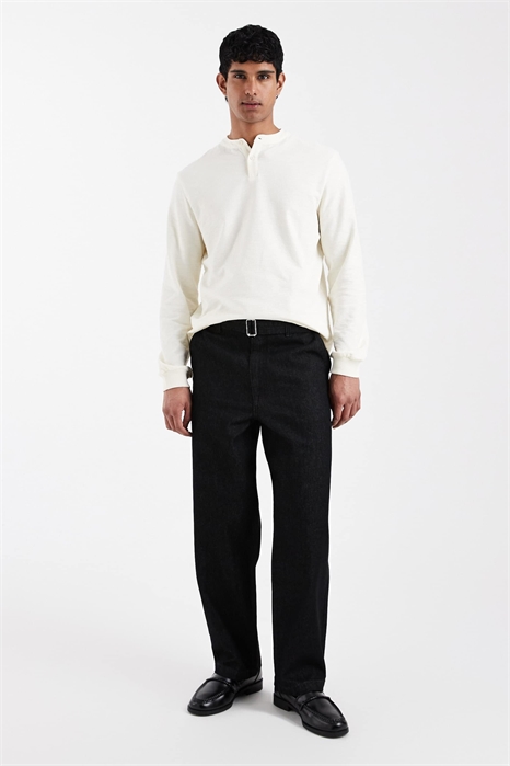 Широкие джинсы прямого кроя артикул 155175190