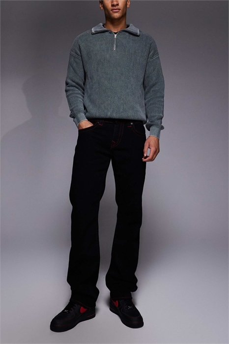 Джинсы с прямыми брючинами и клапаном на кармане от Ricky артикул 154585966