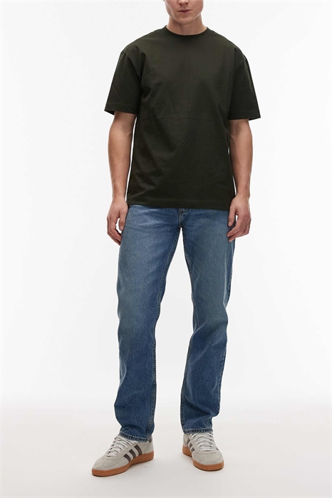 Джинсы с прямыми брючинами артикул 154272326