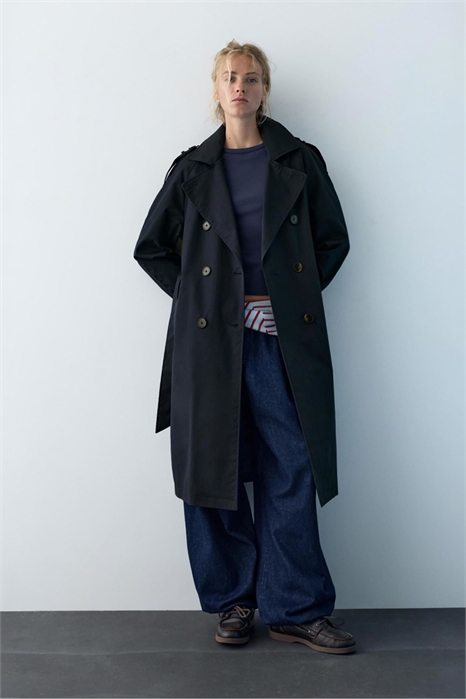 Тренч с поясом артикул 155982482