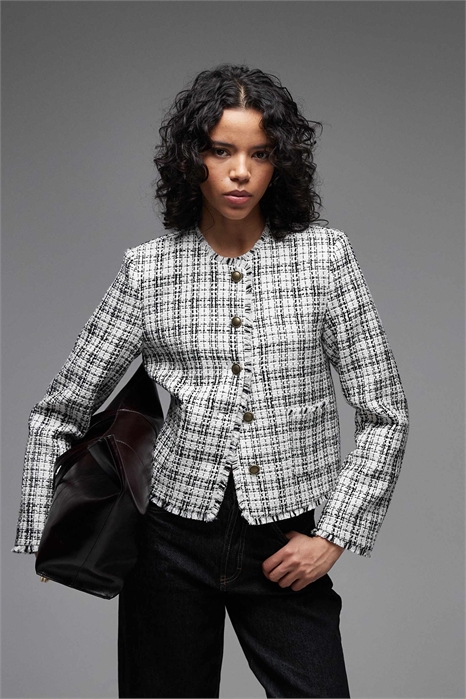 Блейзер с вырезом на пуговицах артикул 155594039