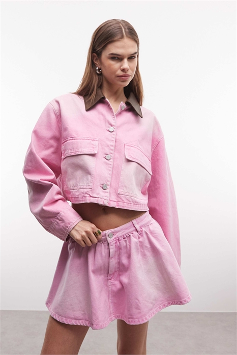 Короткая джинсовая куртка в стиле «ютилити» от Tanner co-ord артикул 153786008