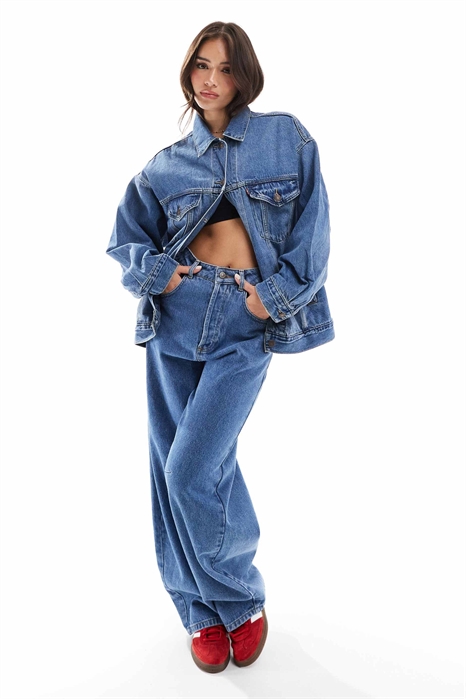 Джинсовая куртка-тракер XL свободного кроя артикул 134200243