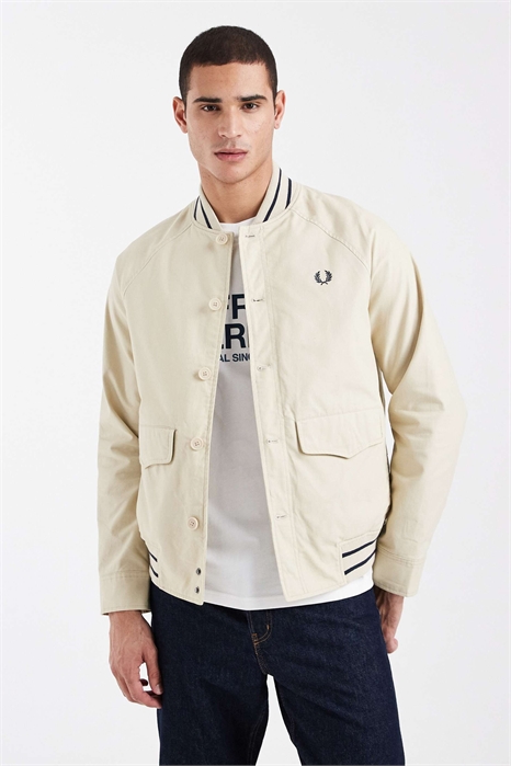 Бомбер с логотипом на воротнике артикул 154716288