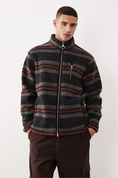 Флисовая кофта Endmoor свободного кроя, черного цвета с вкраплениями артикул 153116575