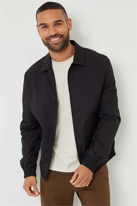 Куртка на молнии с воротником и накладными карманами артикул 151679132