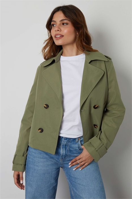 Двубортный укороченный тренч «nikita» артикул 152719334