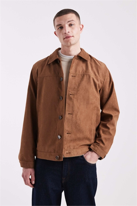 Куртка из искусственной замши артикул 153909304