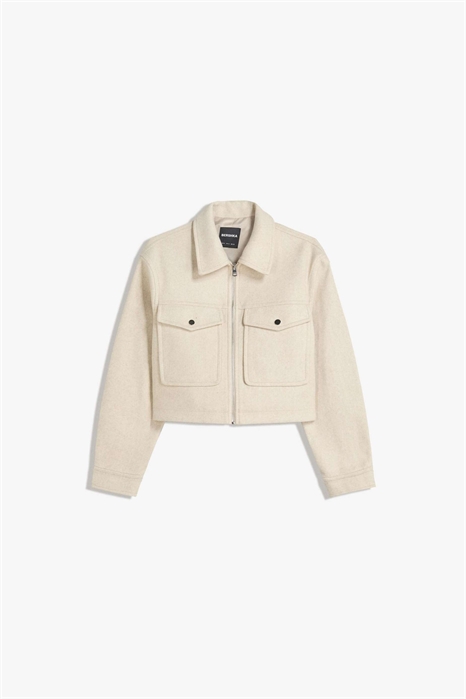 Куртка с мягкой войлочной текстурой артикул 150673787