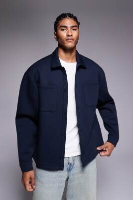 Тяжелая джерси-куртка Харрингтон большого размера, плотность 400 г/м², коричневого цвета артикул 149111356