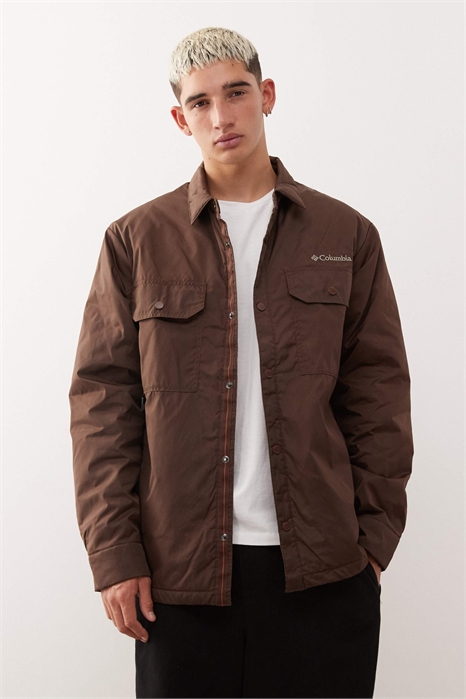 Рубашка-куртка Landroamer коричневого цвета артикул 143751489