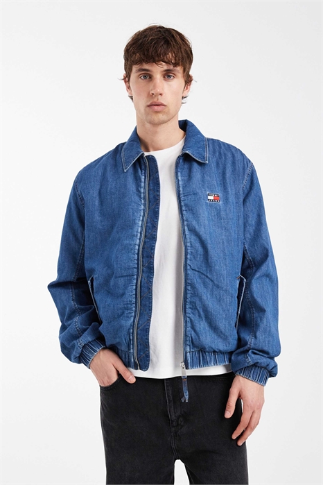 Куртка Харрингтон из ткани чамбрей артикул 154147660