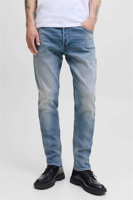 Джинсы зауженного кроя артикул 153613958