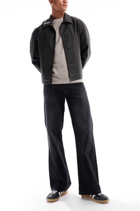 Джинсы с широкими расклешенными брючинами артикул 151098978