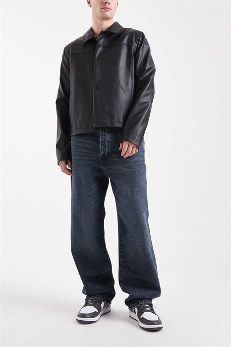 Джинсы свободного кроя Fade сине-черного цвета артикул 148971242