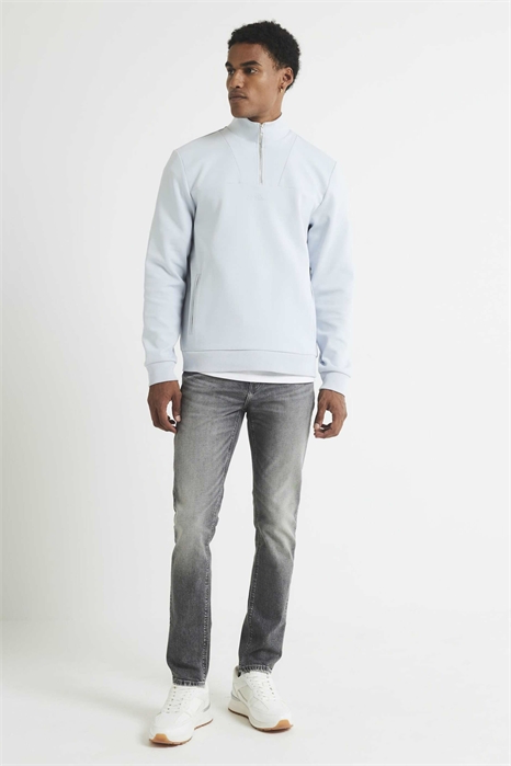 Джинсы с зауженным кроем артикул 152716533