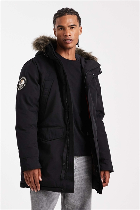 Парка из искусственного меха Everest черного цвета артикул 150908778