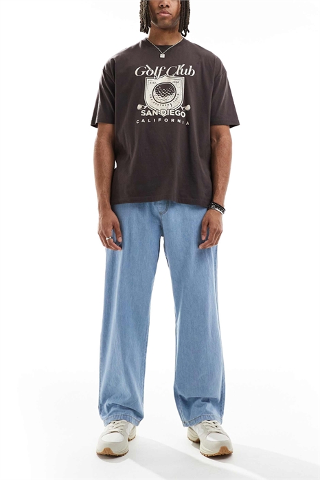 Джинсы Dave с широкой посадкой, шнурком и легким весом артикул 139770687