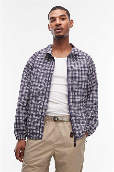 Куртка на молнии с клетчатым принтом артикул 155091504