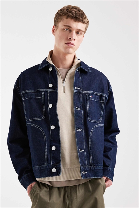 джинсовая куртка в стиле ранчо артикул 154147670