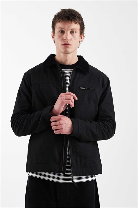 куртка-барн из канваса с застежкой-молнией спереди артикул 154867561