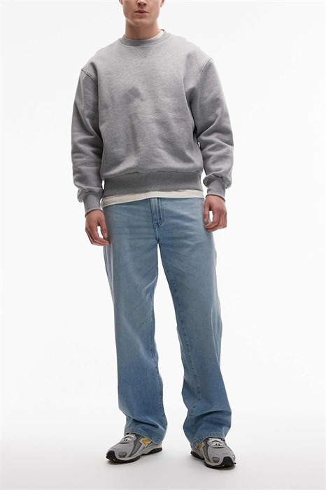 Джинсы свободного прямого кроя артикул 154743285