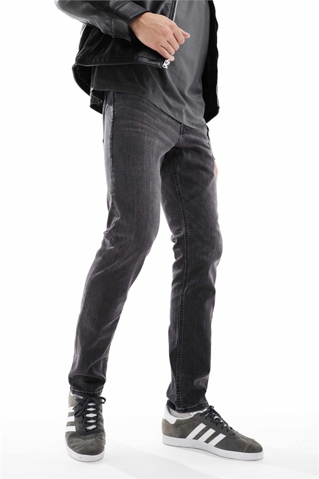 Джинсы Intelligence Glenn с зауженным кроем и черным оттенком артикул 115118159