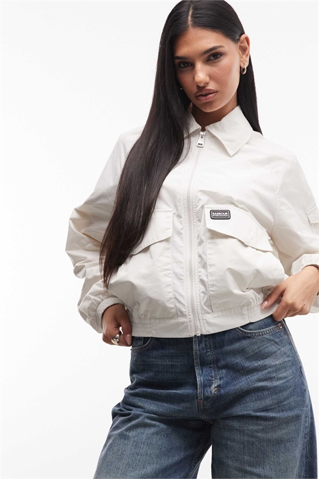 Куртка-харрингтон Liya укороченной длины с водоотталкивающей обработкой артикул 154707715