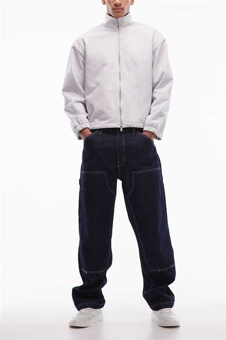 Рабочая одежда унисекс 568: джинсы свободного кроя с прямыми брючинами и двойными коленями артикул 142088932