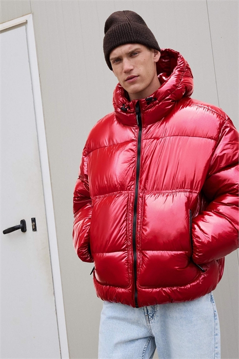 Пуховик с капюшоном артикул 152426879