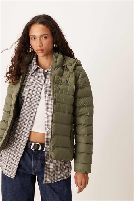 Пуховик с капюшоном артикул 146781327